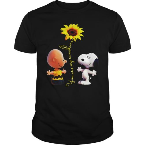 Charlie brown and Snoopy you are my sunshine T-shirt