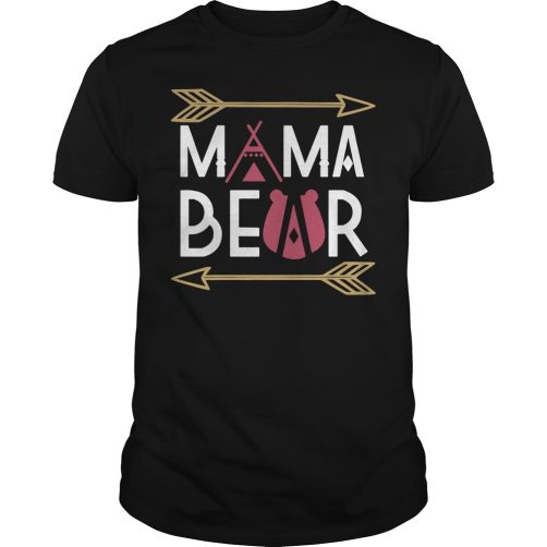 Mama Bear Arrow Printed T-Shirt