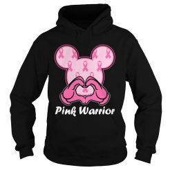 Mickey Breast Cancer Pink Warrior Hoodie