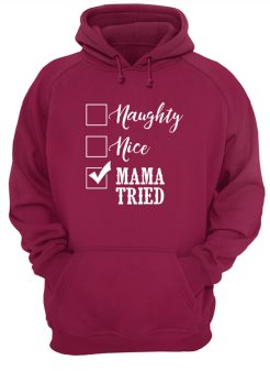 Naughty nice mama tried hoodie