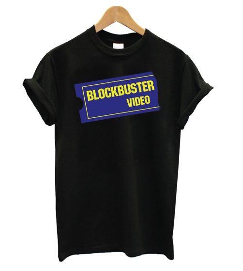 Blockbuster Video Movie Rental 80's 90s Kid Memories Black T shirt