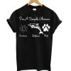 I'm a simple woman who loves sunshine, dolphin and dogs paw T shirt