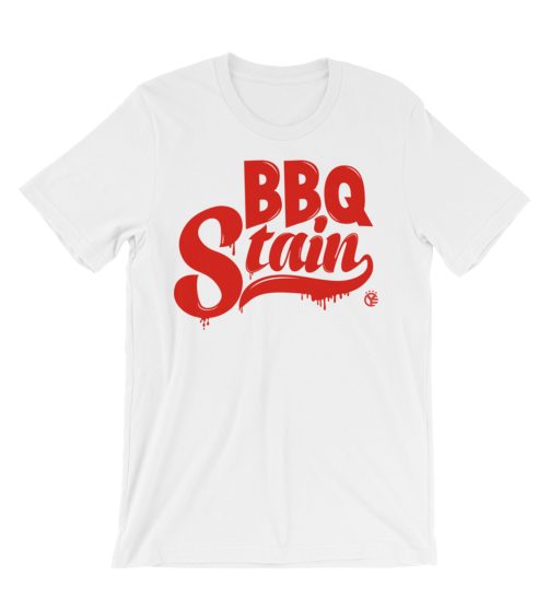 BBQ Stain On A White T shirt