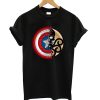 Captain America Harajuku Spider Skull T shirt