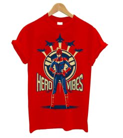 Captain Marvel Avengers Endgame Hero Vibes T shirt