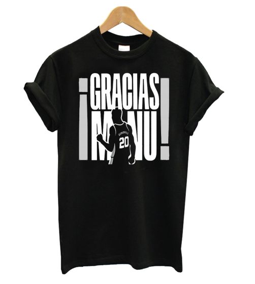 GRACIAS MANU - Manu Ginobili T shirt