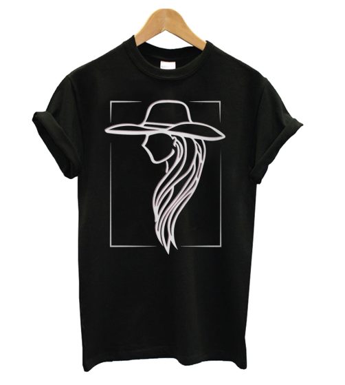 Lady Gaga Pink Hat illustration T shirt