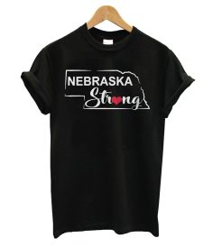 Nebraska Strong Black T shirt