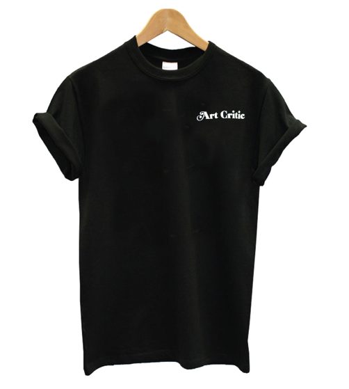 Art Critic Black T shirt