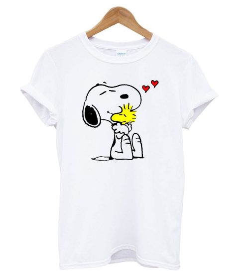 Snoopy Hug Woodstock T shirt