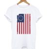 Betsy Ross Flag Distressed T shirt