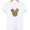 Mickey Mouse Leopard Head T shirt