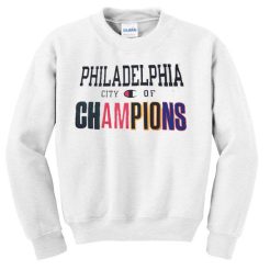Philadelphia City Of Champions White Sweatshirt