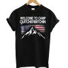 Welcome to Camp American Flag T shirt