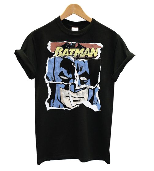 Batman Face Torn T shirt