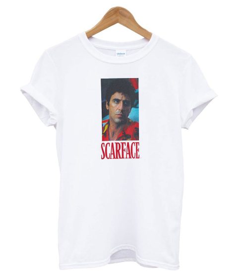 Scarface Face White T shirt