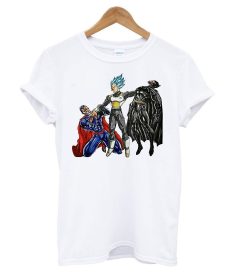 Vegeta VS Superman And Batman T shirt