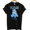 Care Bears Grumpy Bear I Had Fun Once Black Adult T shirt