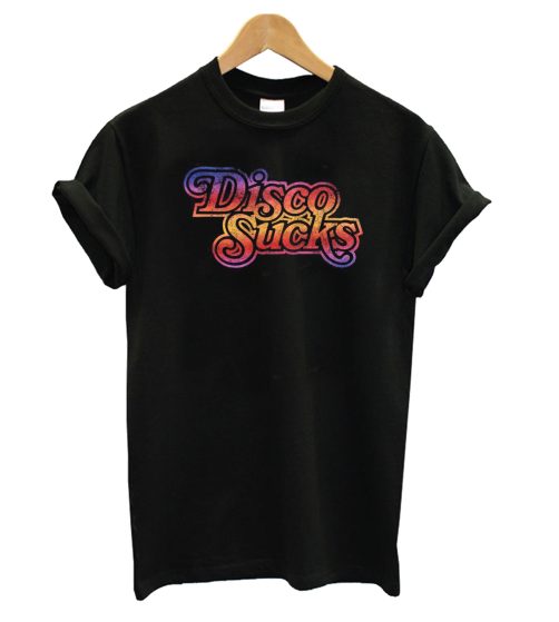 Disco Sucks Black T shirt