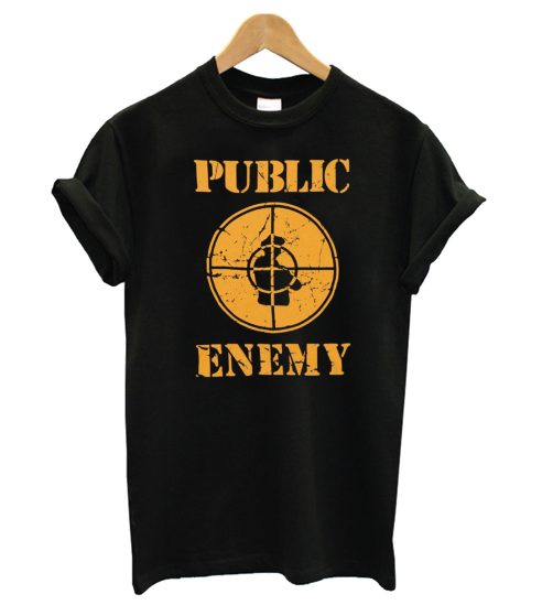 Public Enemy Distressed Logo T shirt