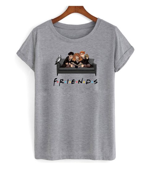 Hary Poter Friends Gray T shirt