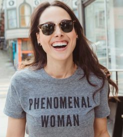 Phenomenal Woman Gray T shirt