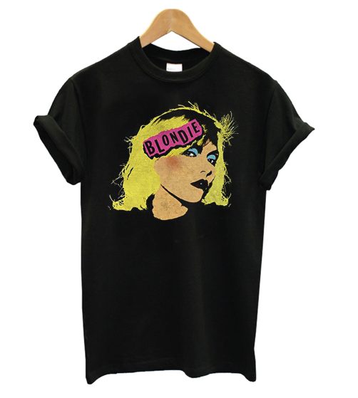 Ladies Blondie Debbie Harry Punk Rock T shirt