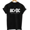 ACDC Back In Black Tshirt
