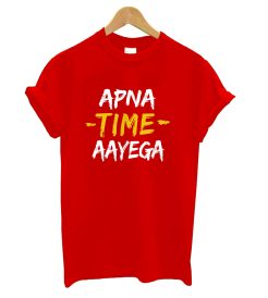 Apna Time Aayega Red T Shirt