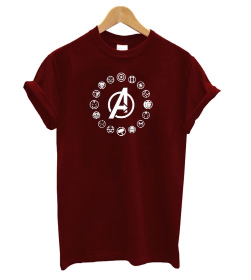 Avengers Members Symbols Endgame T-shirt