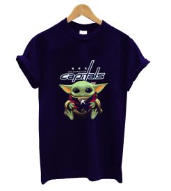 Baby Yoda Hug Washington Capitals T Shirt