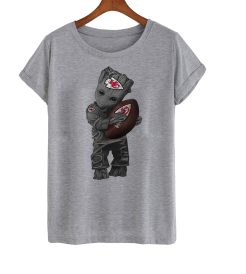 Cool Groot With Kansas City Chiefs American Football Team T Shirt