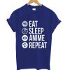 Cosplay Senpai Eat Sleep Repeat Manga Anime T Shirt