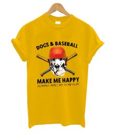 Dogs & Baseball T Shirt