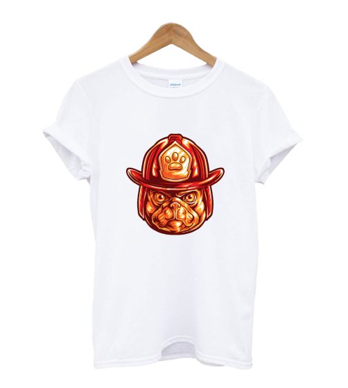 Fire Fighter Pud Dog T-shirt