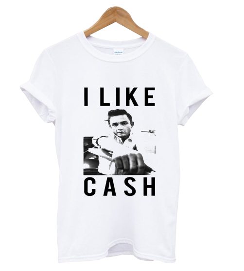 Johnny Cash Raglan I Like Cash T Shirt