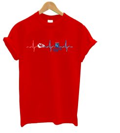 Kansas City Chiefs Royals Heartbeat T Shirt