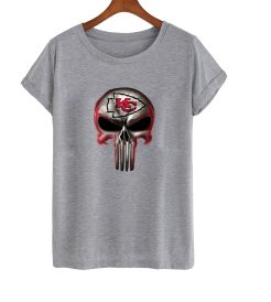 Kansas City Chiefs The Punisher Mashup Football T Shirt