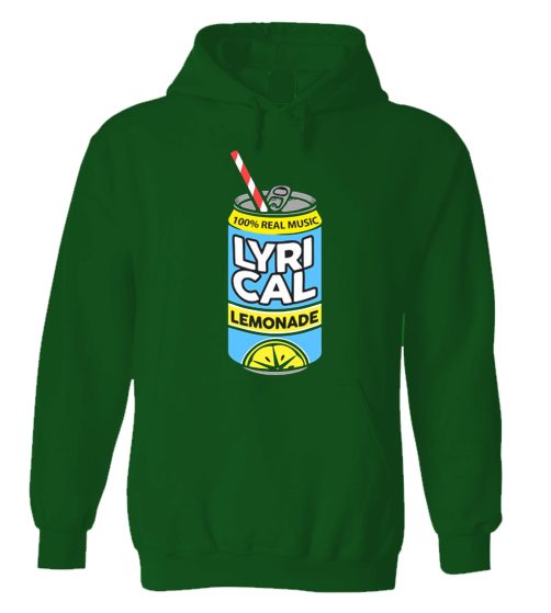 Lyrical Lemonade Can Logo Green Hoodie