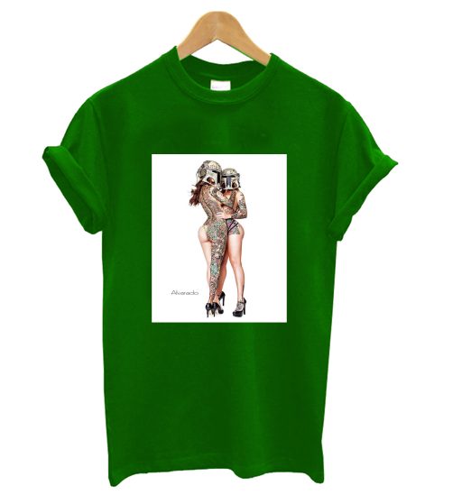 Mandalorian Soldiers Sex Green T Shirt