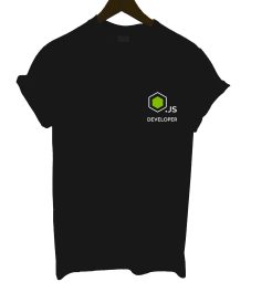 Node JS Developer Black T Shirt