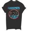 Ramones Circle Photo Black T Shirt