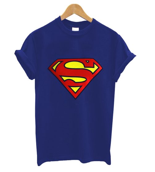 Superman Logo Blue T Shirt