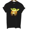 Baby Yoda Sunset T Shirt