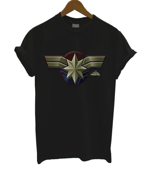 Captain Marvel Chest Emblem T Shirt