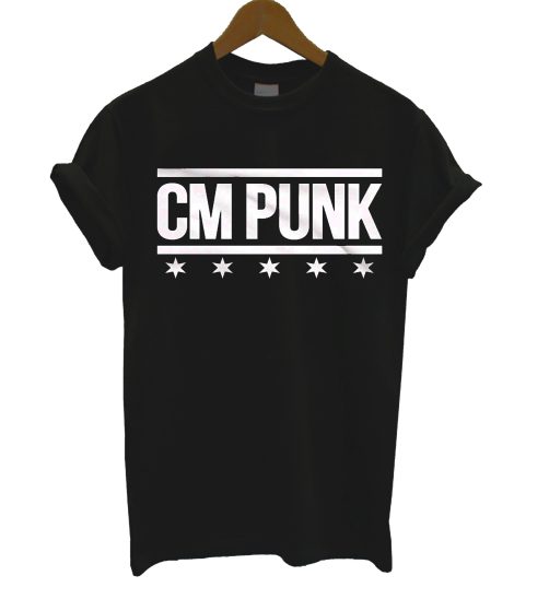 Cm Punk Black Superstar T Shirt