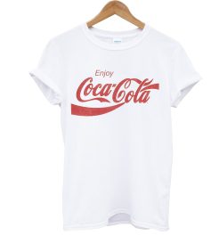 Enjoy Coca Cola White T Shirt