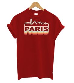 Paris Skyline Vintage T-shirt