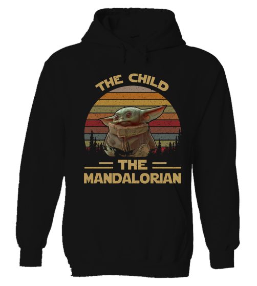 Baby Yoda The Child The Mandalorian Vintage Hoodie