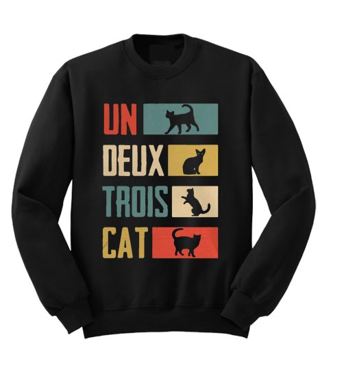 Un Deux Trois Cat Sweatshirt